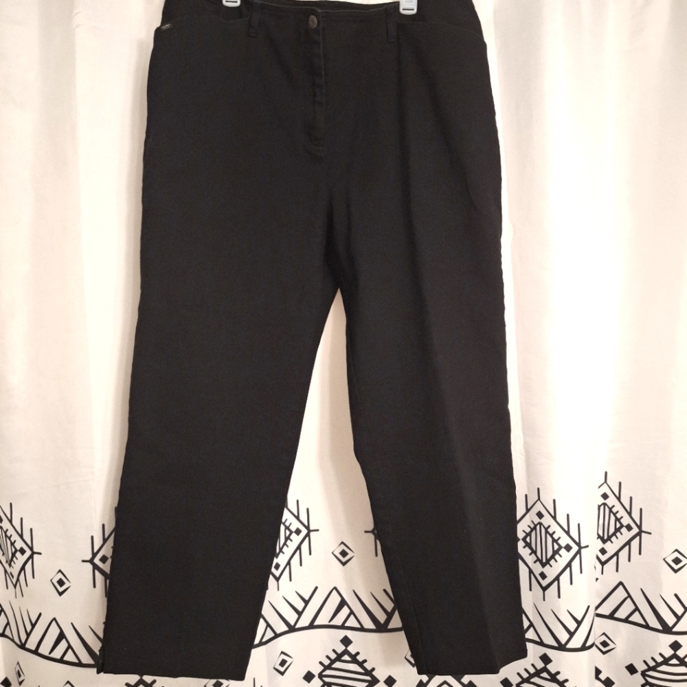 Ralph Lauren jeans black straight leg no back pockets size 20w